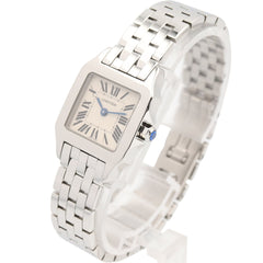 Cartier Santos Demoiselle SM Watch, Stainless Steel, Ladies, Ivory (W25064Z5) — Very Good