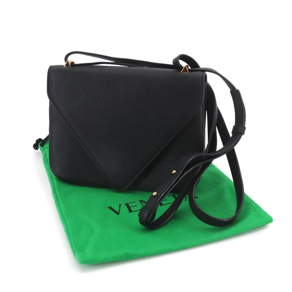 Bottega Veneta Mount 2-way Chain Hand/Shoulder Handbag, Leather, Black, 667399, Gold Hardware — Like New