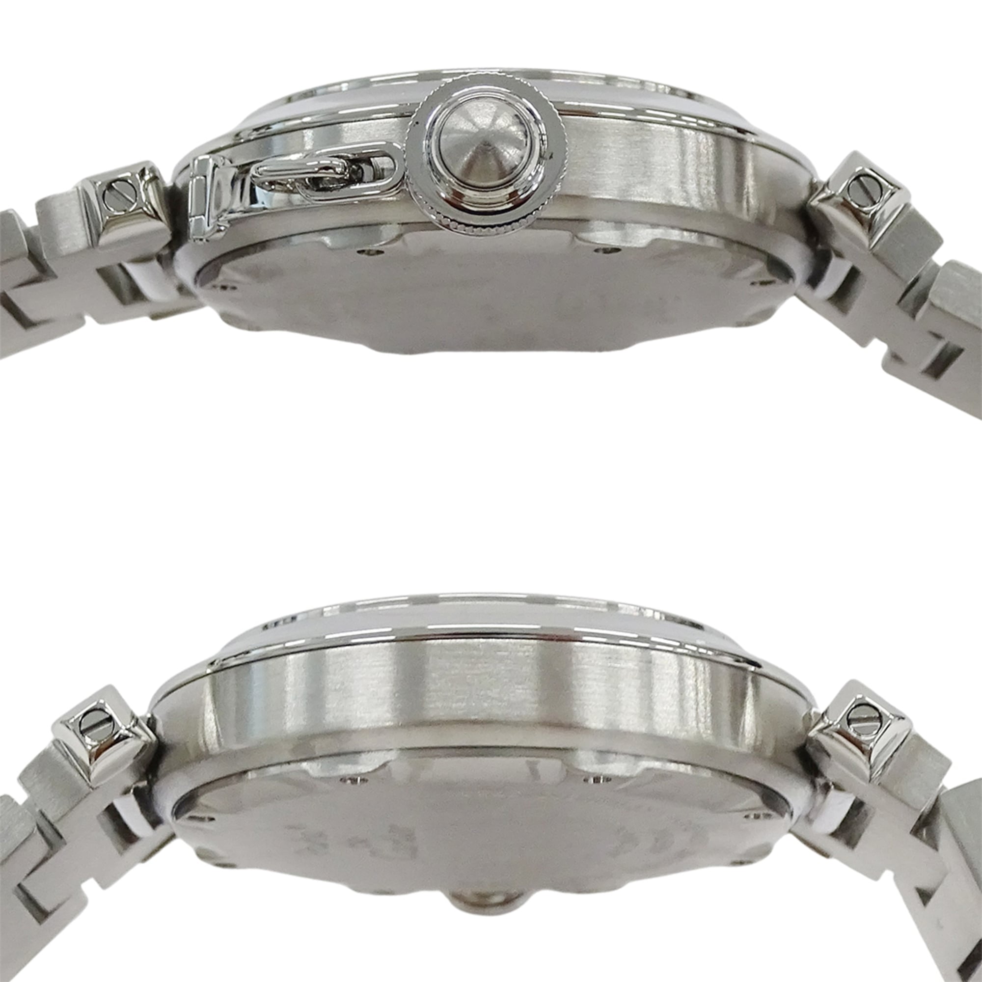 Cartier Pasha C Date Automatic Watch for Boys, Stainless Steel (SS) W31074M7, Silver & White — Good