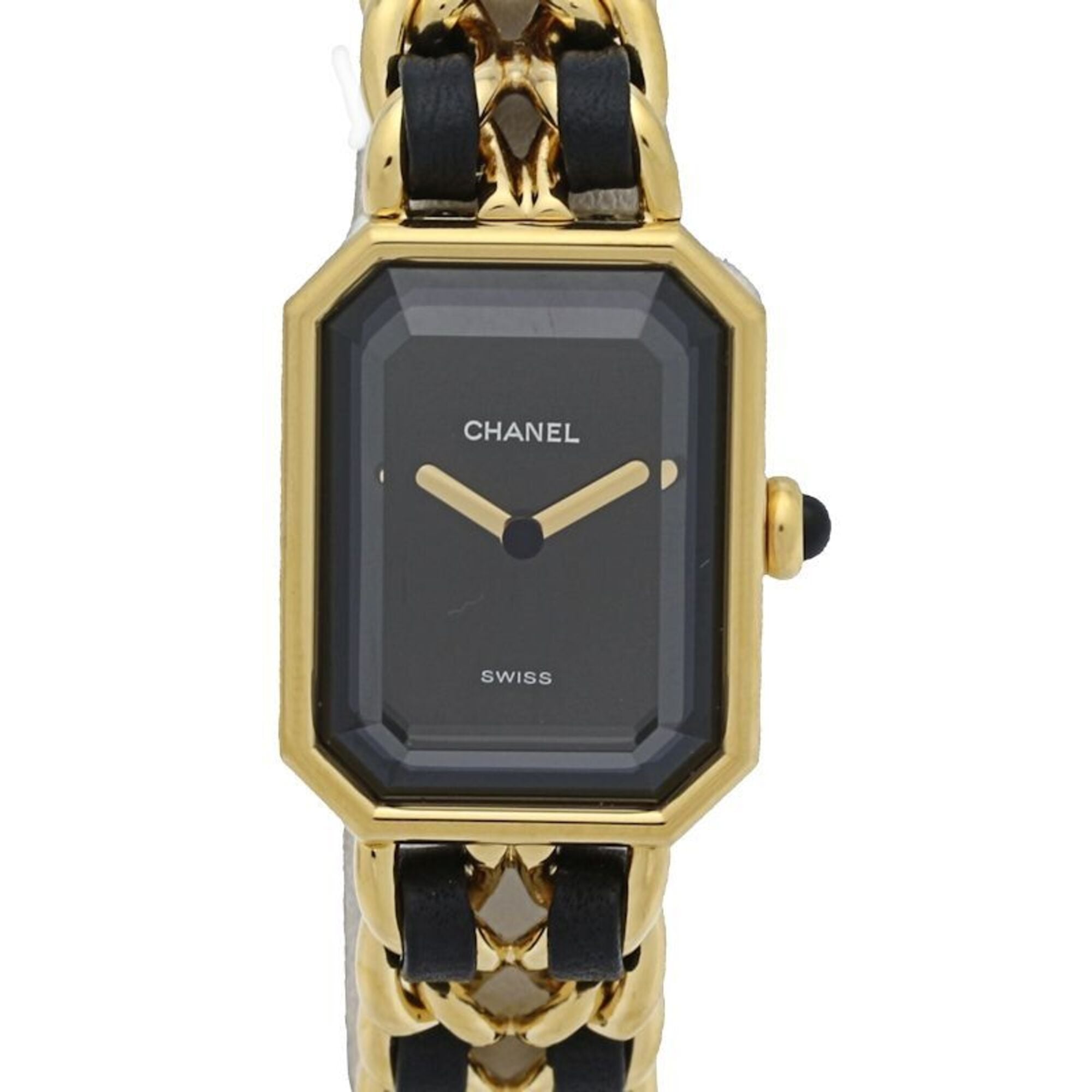 CHANEL Premiere Large Size H0001 483011003 Late Model Women's Watch GP (Gold Plated) x Leather 130522 — Very Good