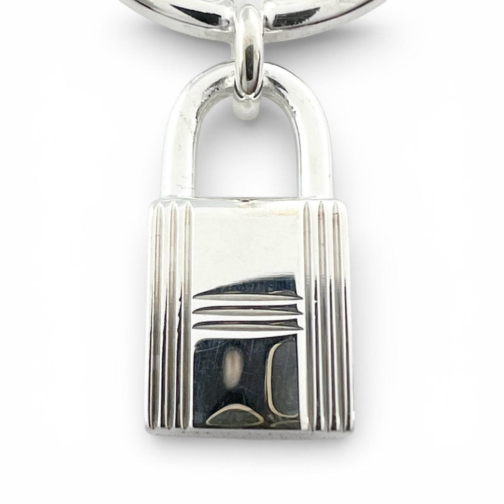 HERMES (Hermes) 2020 Amulette Cadena AG925 Ring, Silver, Size 48, Made in Italy, Weight 5.2g, Women's — Like New