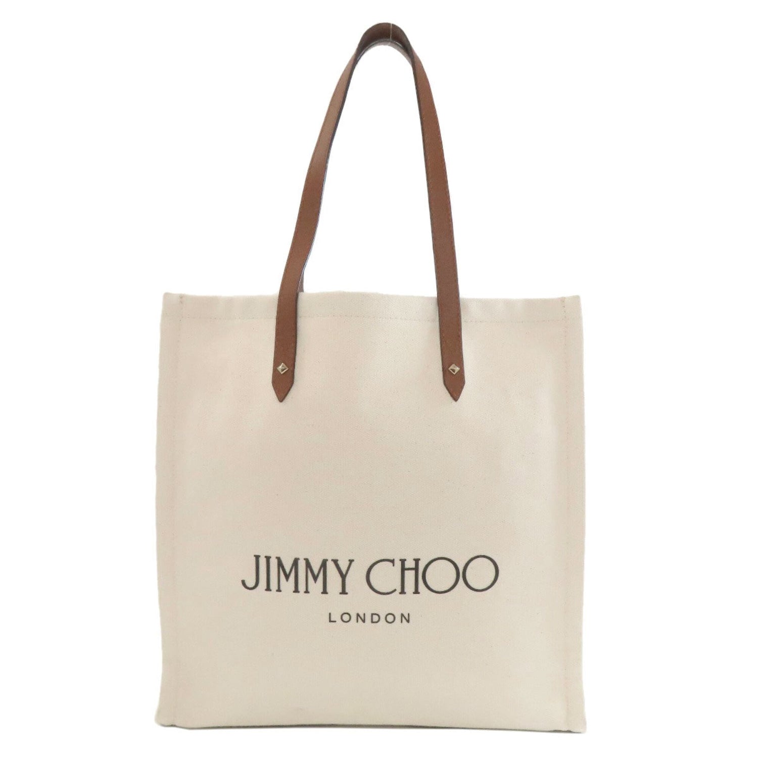 Jimmy Choo Logo Tote Bag, Canvas, Women's