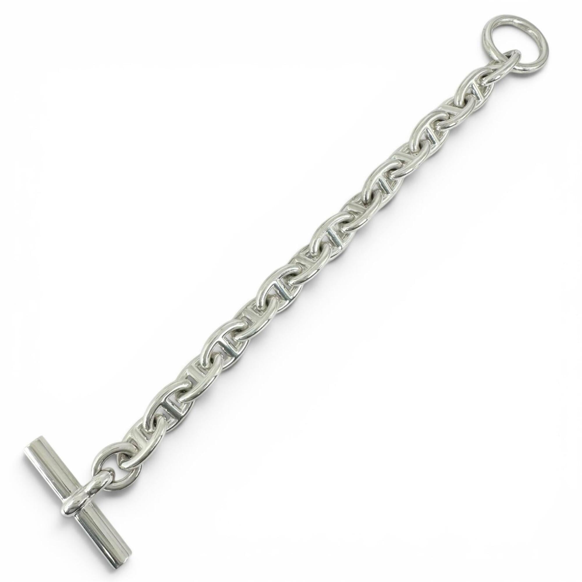 HERMES Chaine d'Ancre PM bracelet, AG925, 15 links, silver, made in France, 2025 model, weight 33.9g, women's — Like New