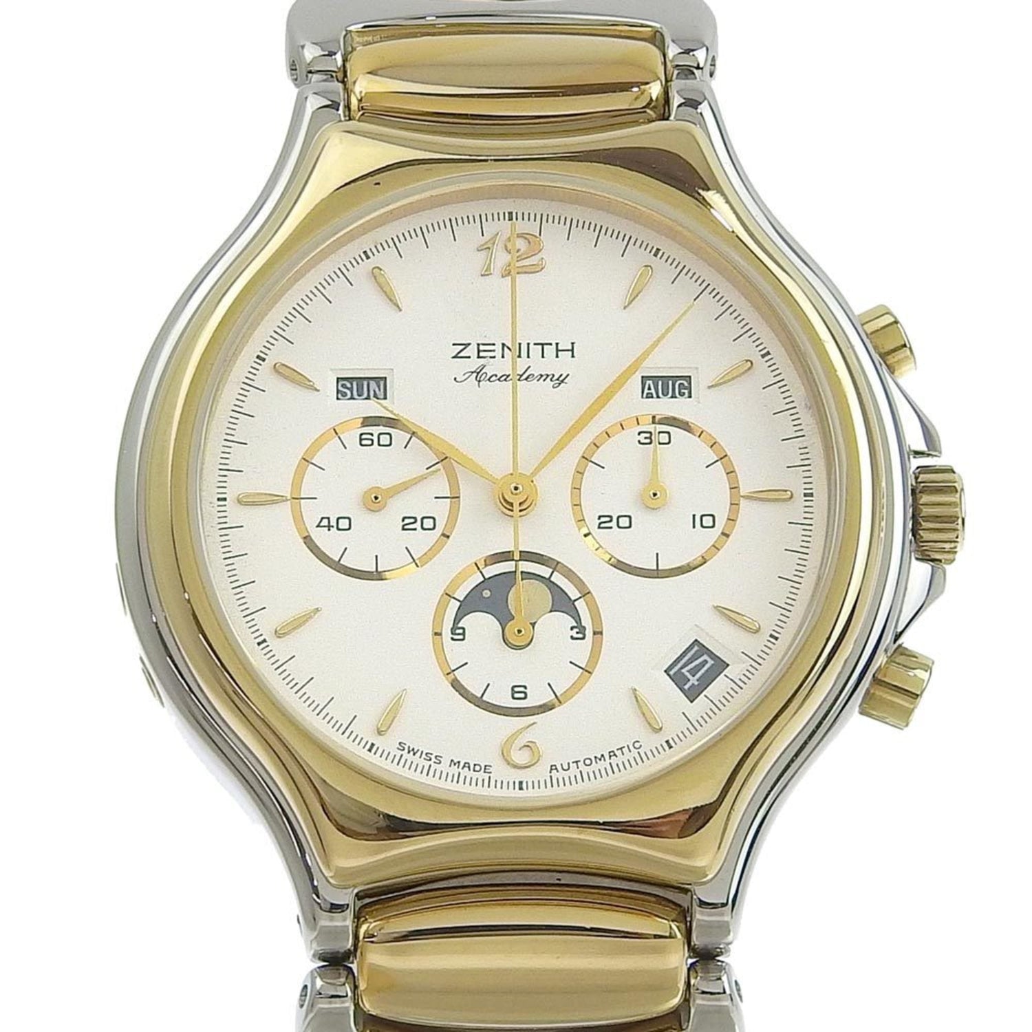Zenith ZENITH Academy Elprimero Moon Phase Triple Calendar Automatic Winding Watch 2022/08 Overhauled
