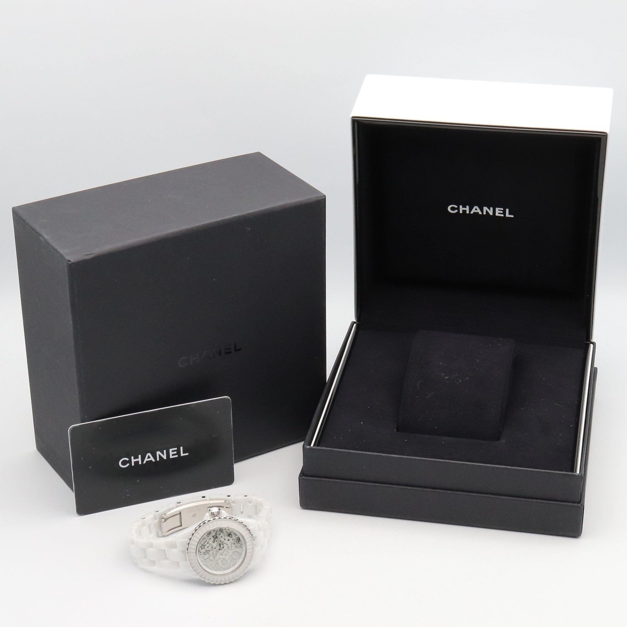 Chanel J12 Cosmic Ceramic Watch for Women, White (H7990) — Very Good
