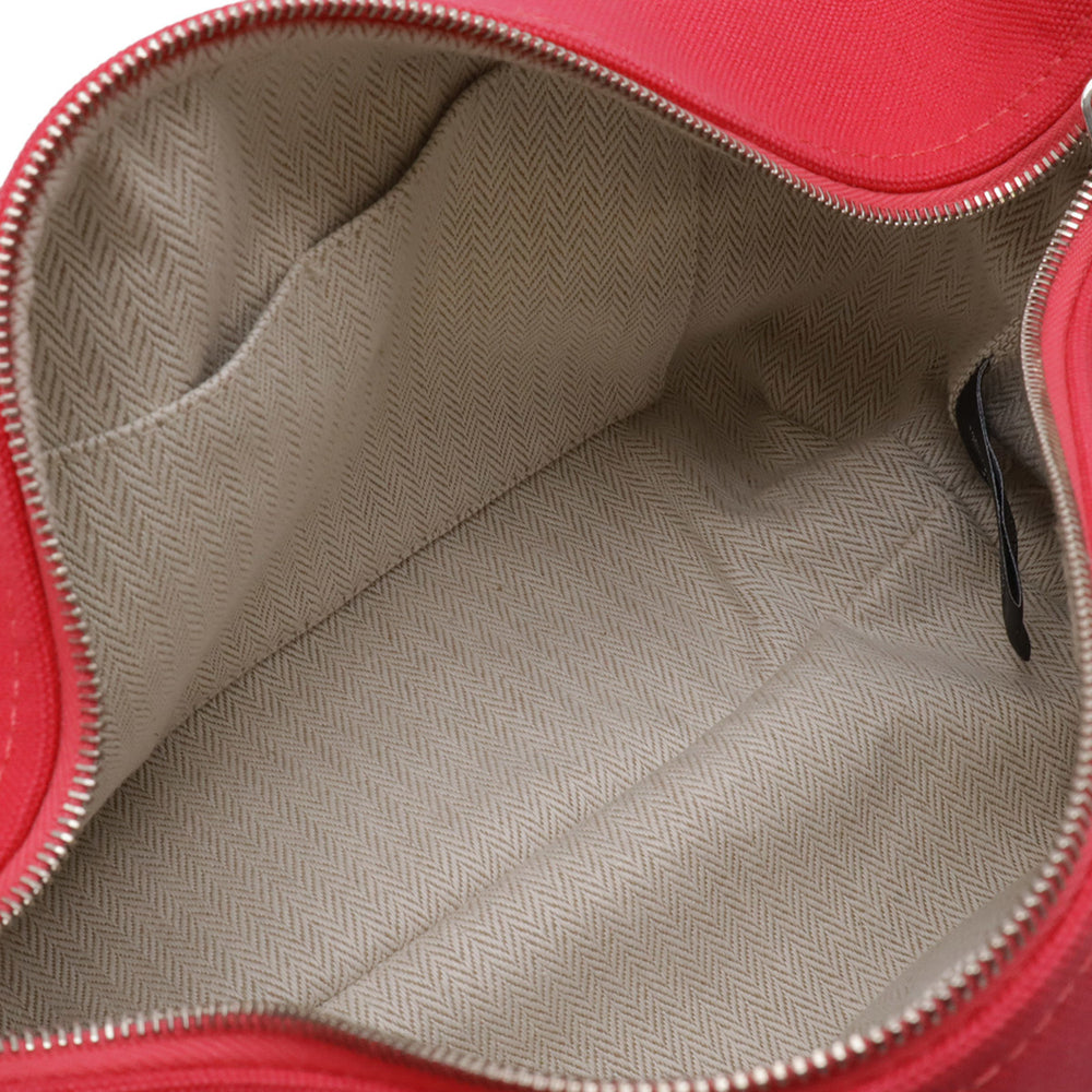 HERMES Bride à Black PM Bus Pouch Handbag Canvas Hibiscus Pink H104222M — New - Store Return