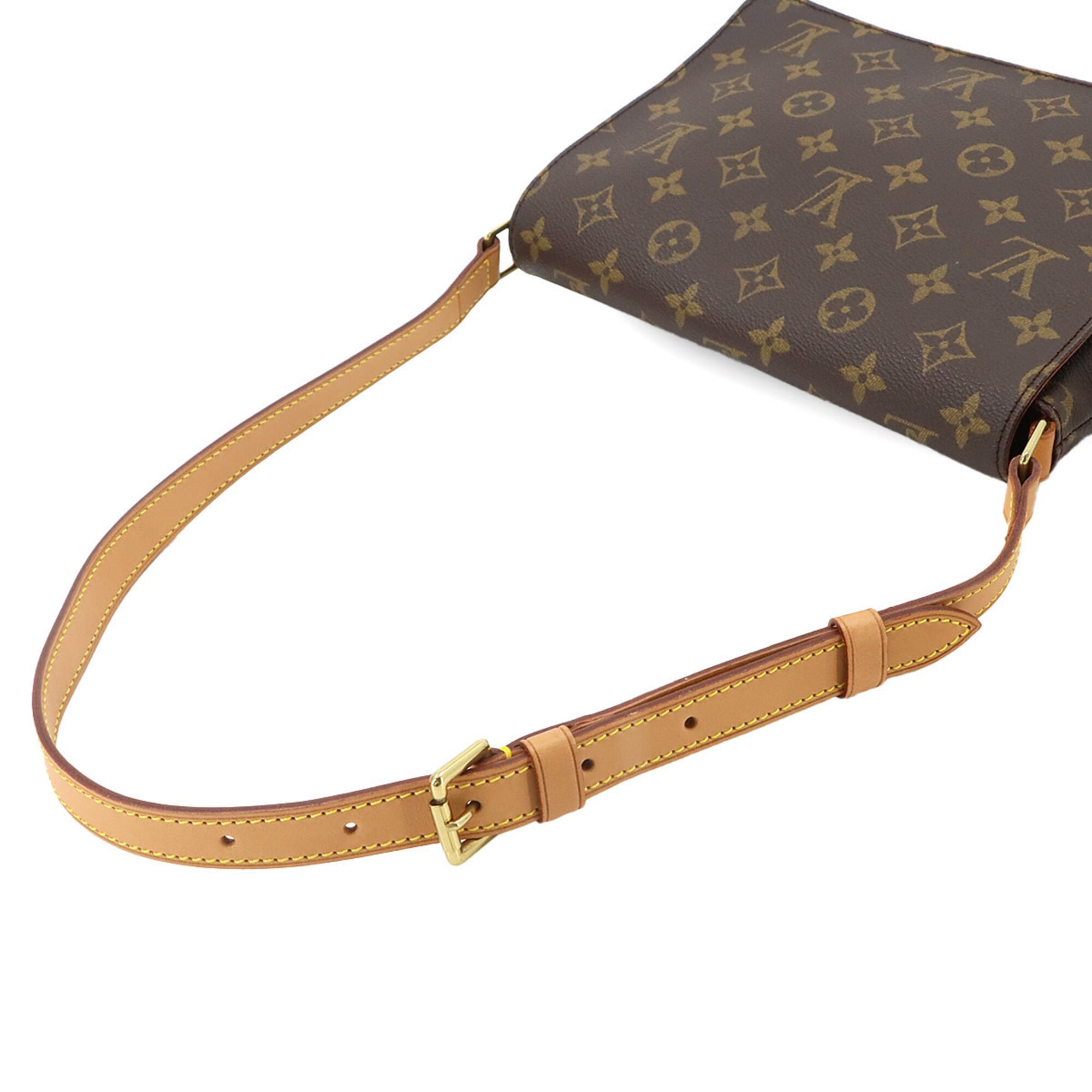 Louis Vuitton Monogram Musette Tango Short Shoulder Handbag, Brown, M51257 — Like New