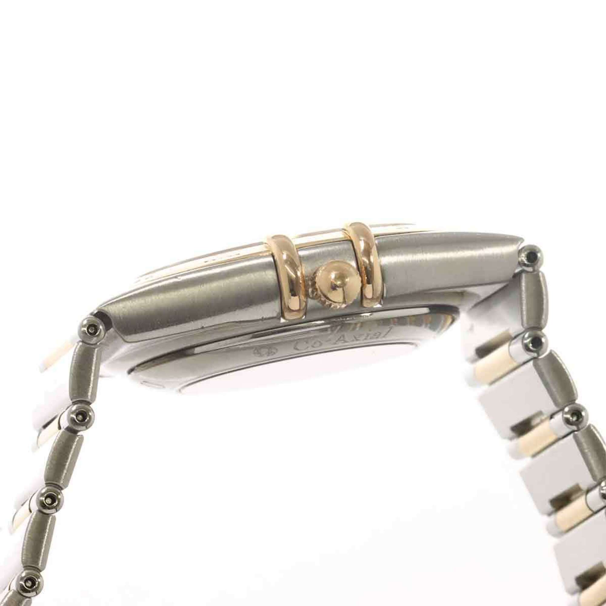 Omega Constellation Two-Tone 111 20 36 52 001 160th Anniversary 11P Diamond Men's Watch Date Silver PG Automatic Winding — Very Good