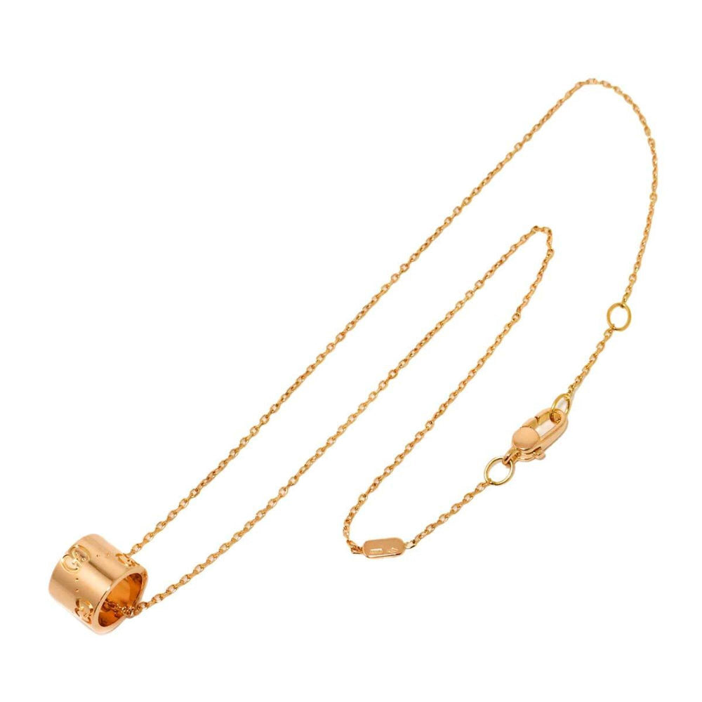 Gucci Icon Necklace, 40cm, 18K PG Pink Gold 750 Necklace — Like New