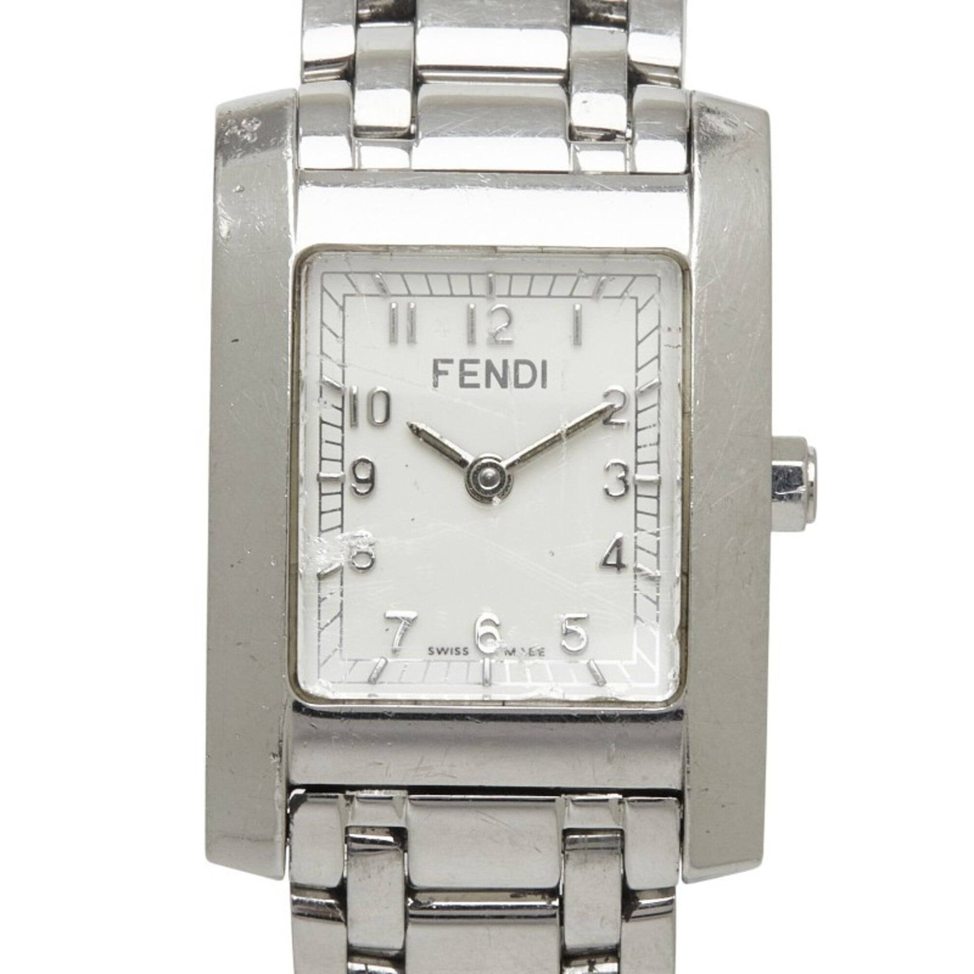 Fendi Orologi Classico 7000L Quartz Watch, White Dial, Stainless Steel, Women's Watch — Good