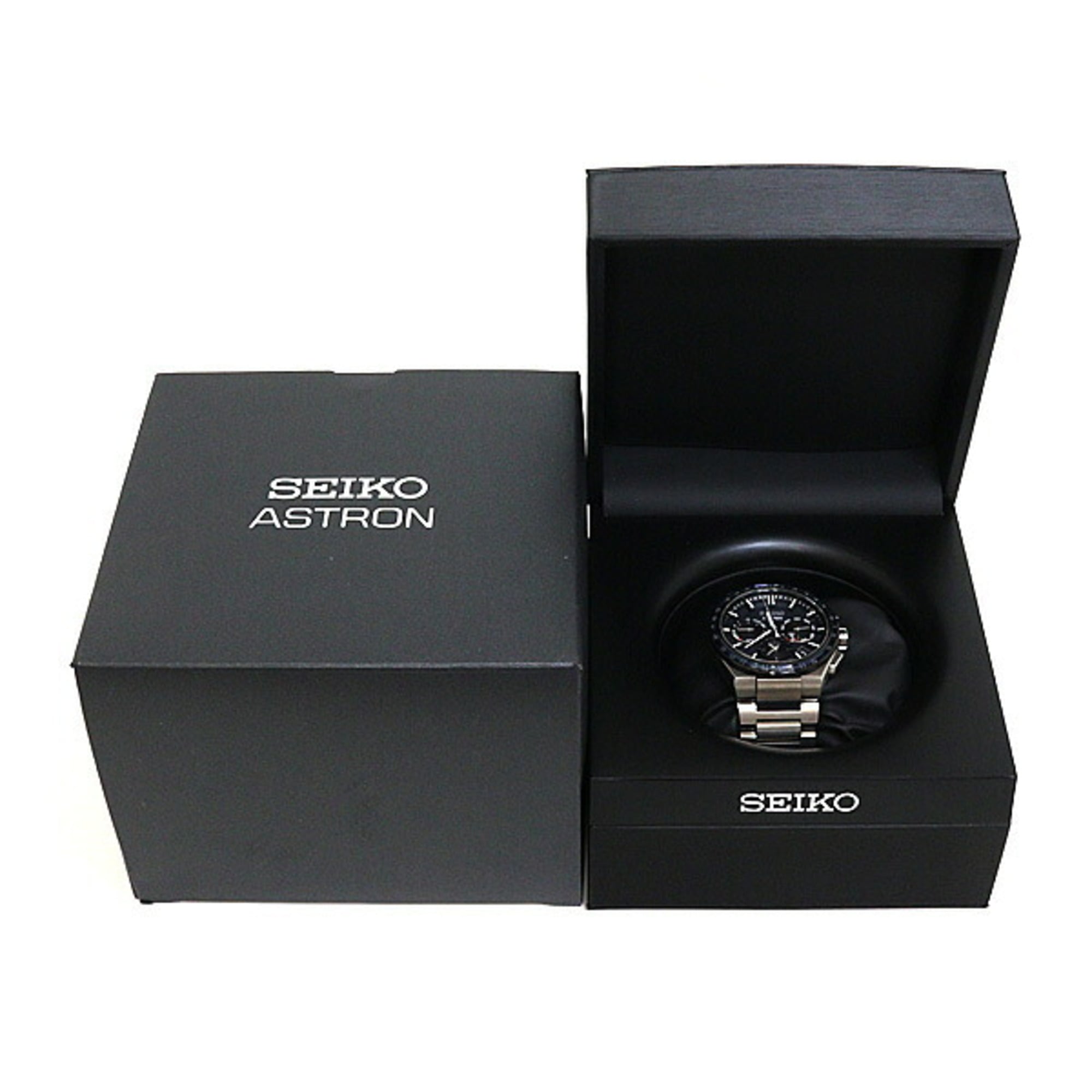 SEIKO Astron SBXC109 Men's Watch, Navy Dial, Pure Titanium, Solar GPS — Very Good