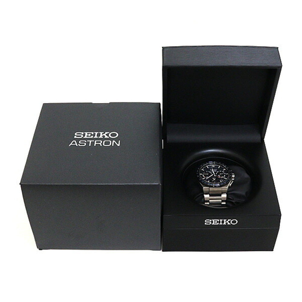 SEIKO Astron SBXC109 Men's Watch, Navy Dial, Pure Titanium, Solar GPS — Very Good