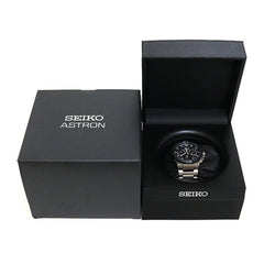 SEIKO Astron SBXC109 Men's Watch, Navy Dial, Pure Titanium, Solar GPS — Very Good