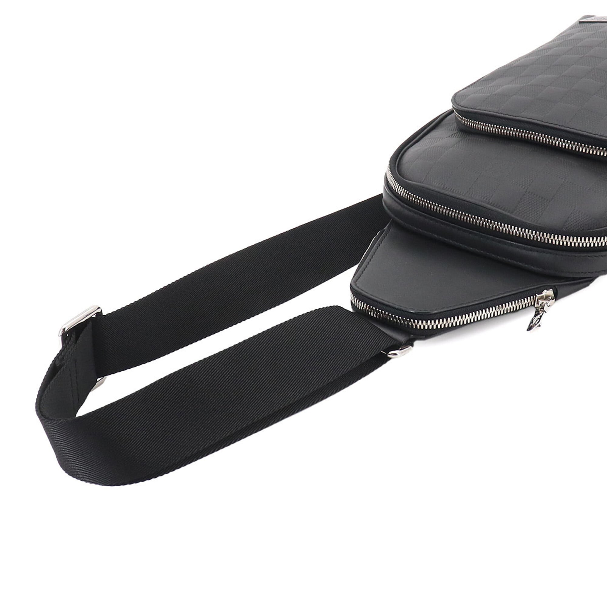 Louis Vuitton Damier Infini Avenue Sling Handbag Body Black N45303 RFID Bag — Like New