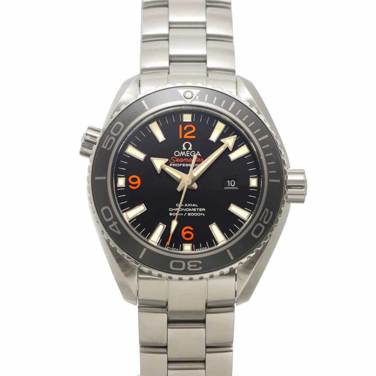Omega Seamaster Planet Ocean 600M Co-Axial 232 30 38 20 01 002 Boys' Watch, Date, Black, Automatic Movement — Like New