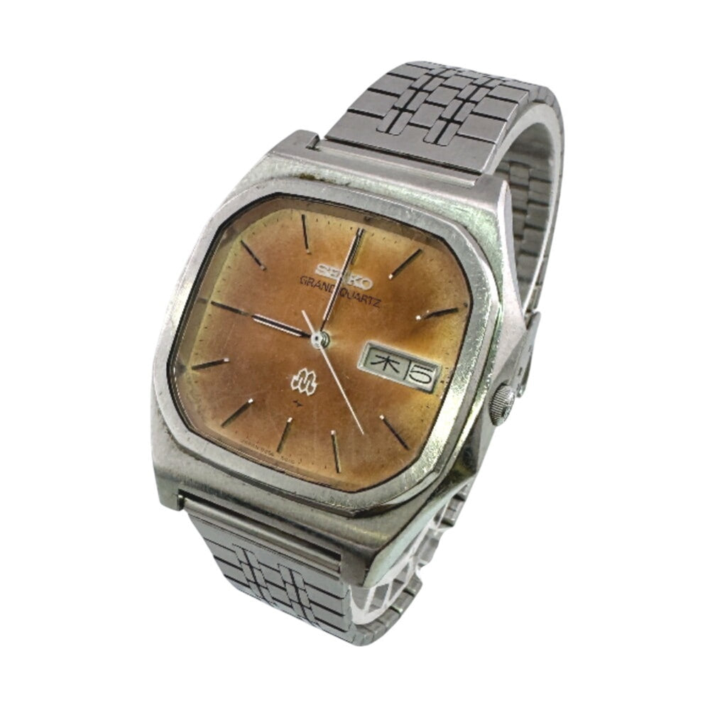 SEIKO 9256-5020 GRAND QUARTZ 3-hand wristwatch, silver — Fair