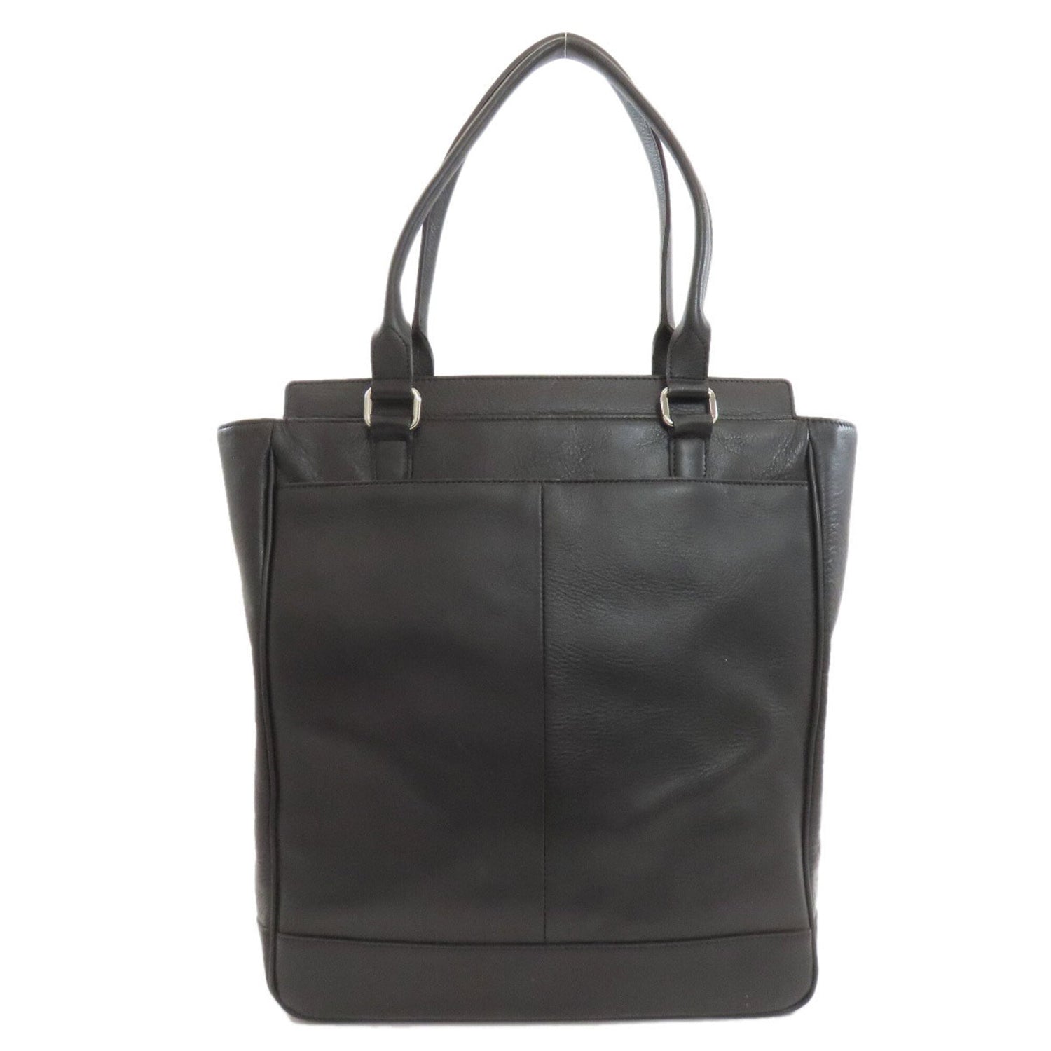 Burberry check pattern tote bag, leather, women's.