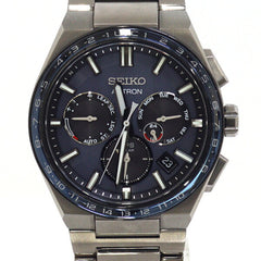SEIKO Astron SBXC109 Men's Watch, Navy Dial, Pure Titanium, Solar GPS — Very Good