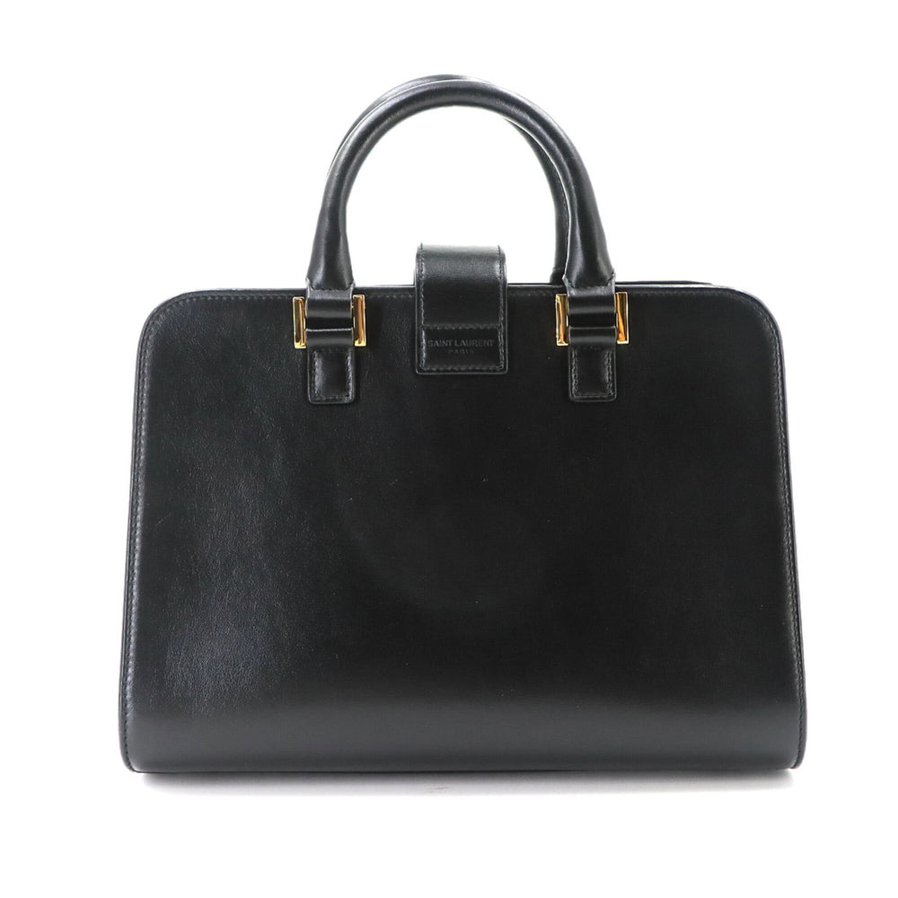 Saint Laurent Baby Cabas 2-way Hand/Shoulder Handbag, Leather, Black, 472466 — Like New