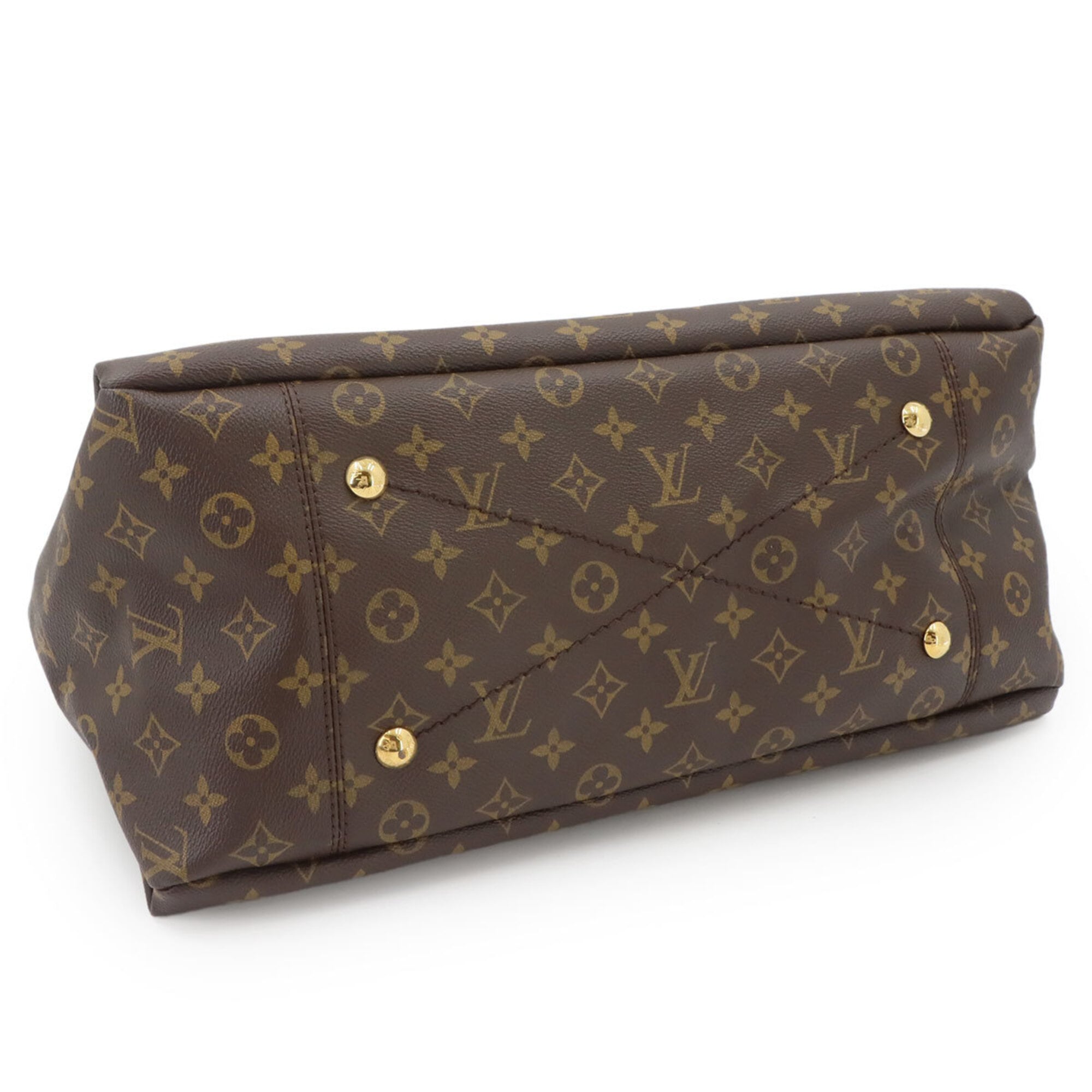 Louis Vuitton LOUIS VUITTON Monogram Artsy MM Shoulder Handbag Brown M40249 Gold Hardware — Like New