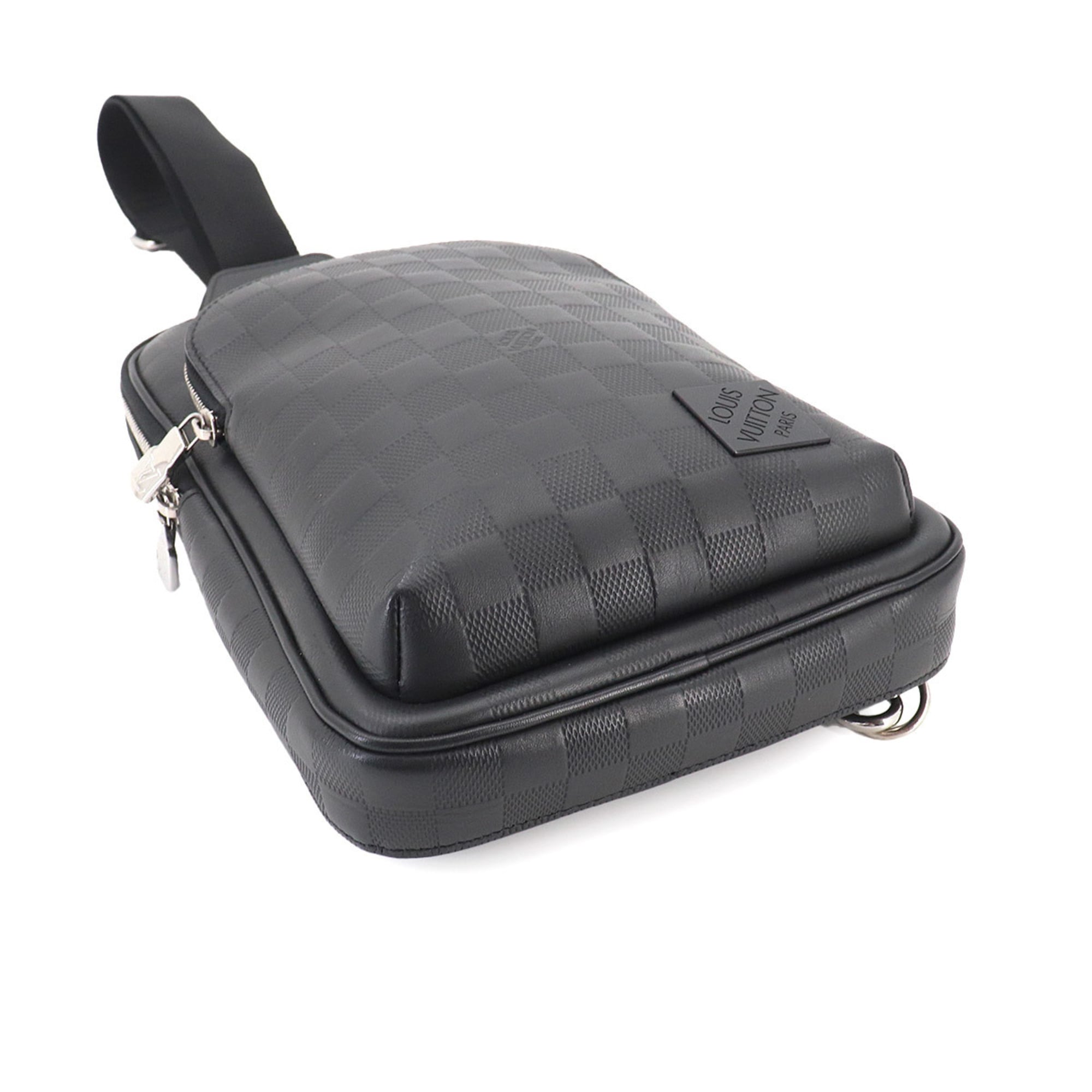 Louis Vuitton Damier Infini Avenue Sling Handbag Body Black N45303 RFID Bag — Like New