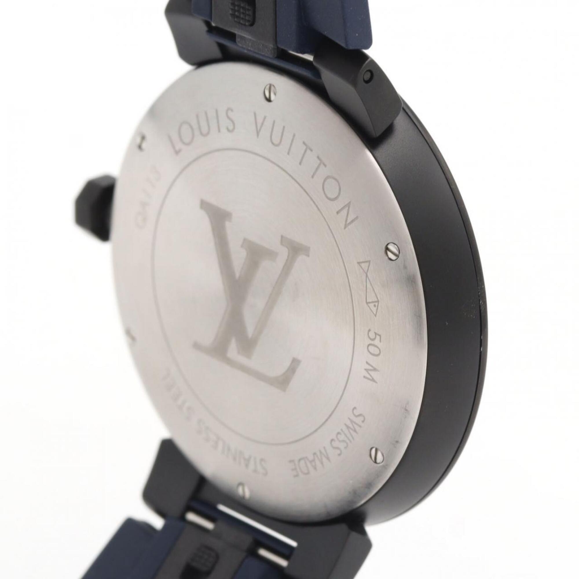 Louis Vuitton Tambour Slim Rainbow QA113Z SS Quartz Watch — Good