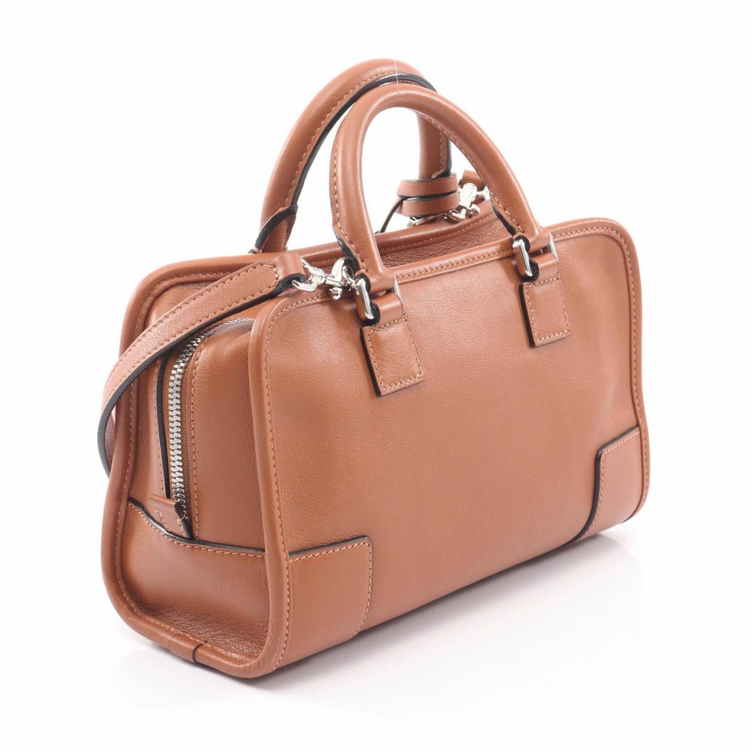 Loewe Amazona 23 2-Way Handbag, Leather, Women's, Brown