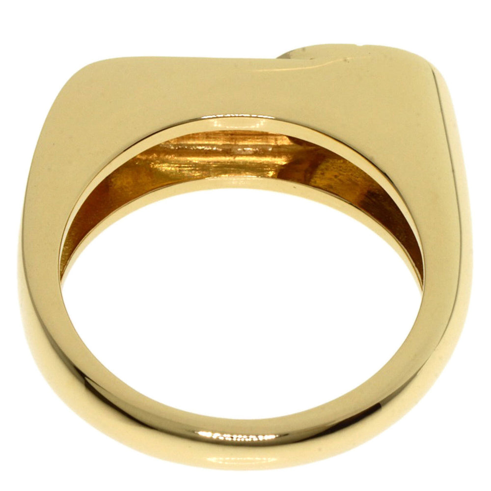 Christian Dior Dior CD Logo Diamond Ring, 18K Yellow Gold, Women's — Like New