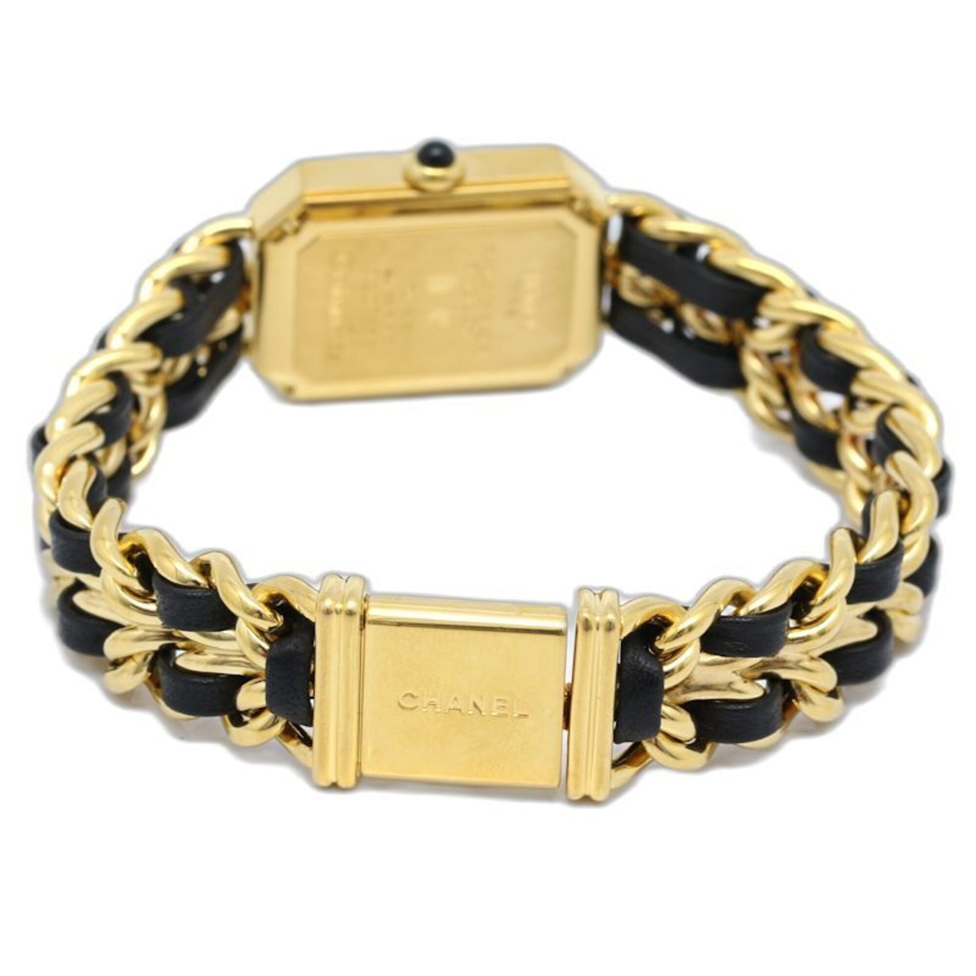 CHANEL Premiere Large Size H0001 483011003 Late Model Women's Watch GP (Gold Plated) x Leather 130522 — Very Good