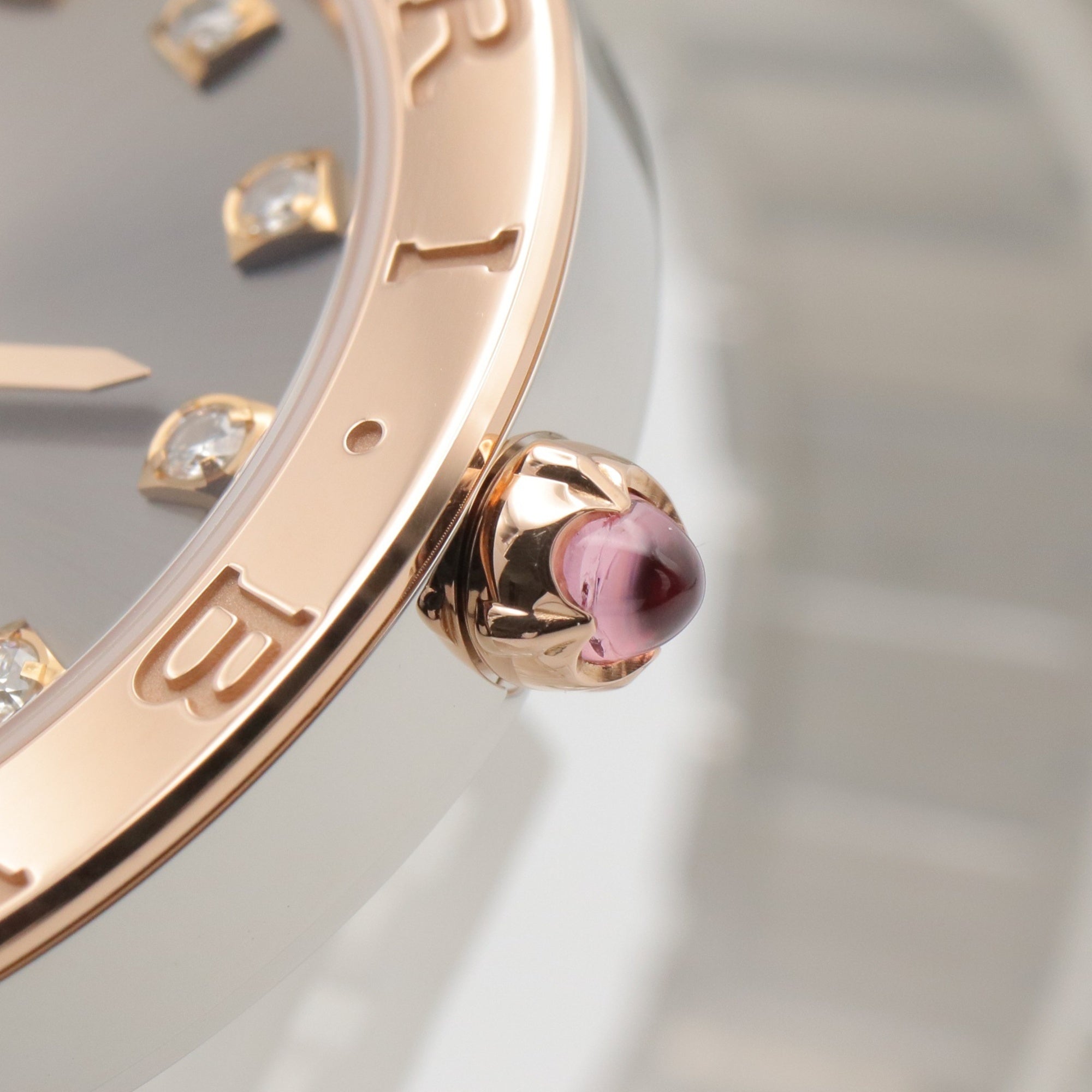 BVLGARI Bulgari 12-Diamond Watch, 18K Pink Gold (PG) Stainless Steel, Women's, Gray Tone, BBP33SG — Very Good