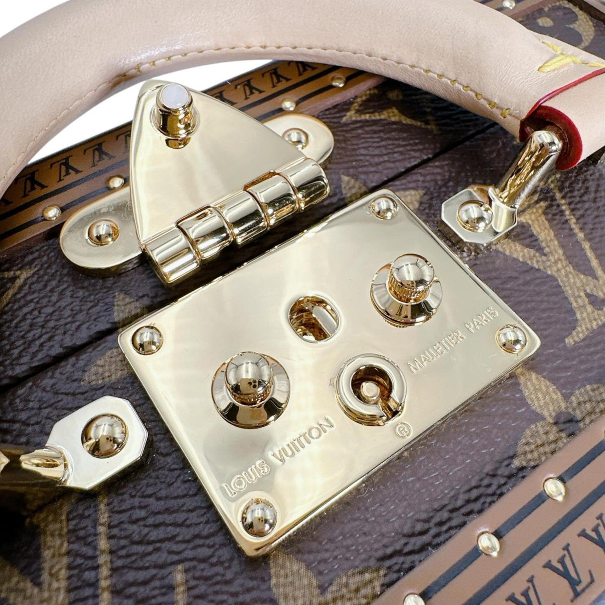 Louis Vuitton Petite Valise handbag, Monogram canvas, M20468, brown — Like New
