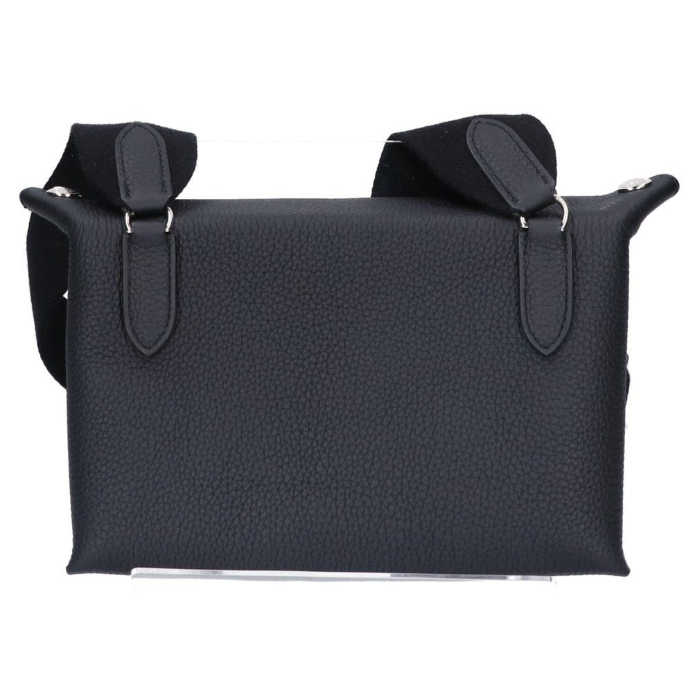 HERMES Hermes K stamp Togo Videpoche Shoulder Bag Black Silver Hardware Women's — Like New