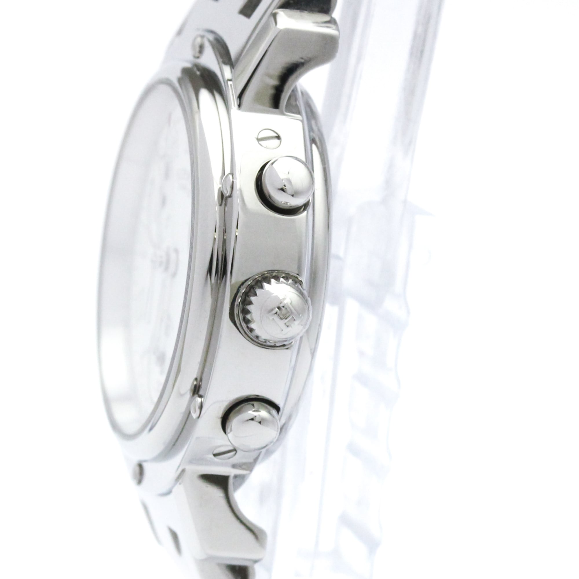 HERMES Clipper Chronograph Steel Quartz Ladies Watch CL1.310 Polished — Very Good