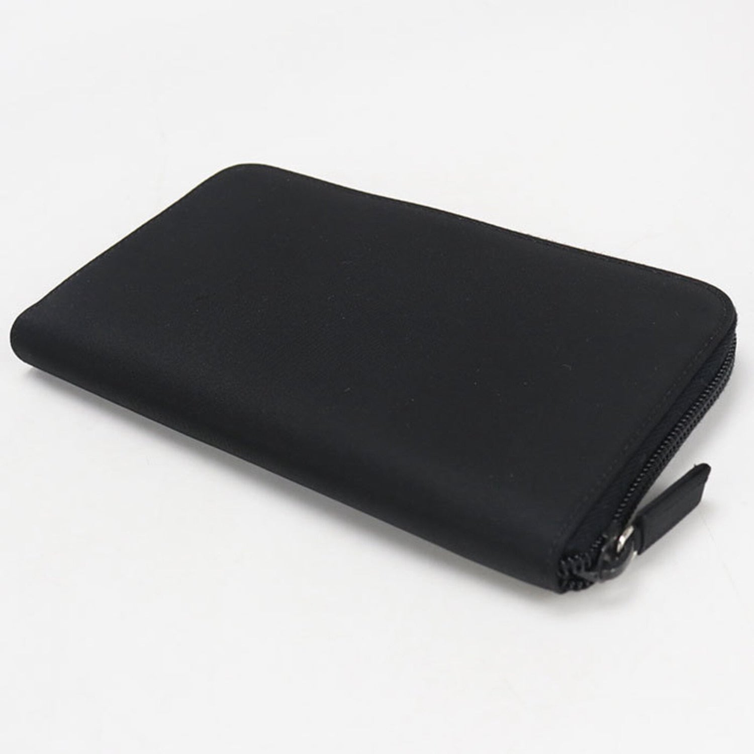 PRADA Prada Long Wallet, Round Zipper, 1ML506, Zip-Around Triangle, Women's, Black