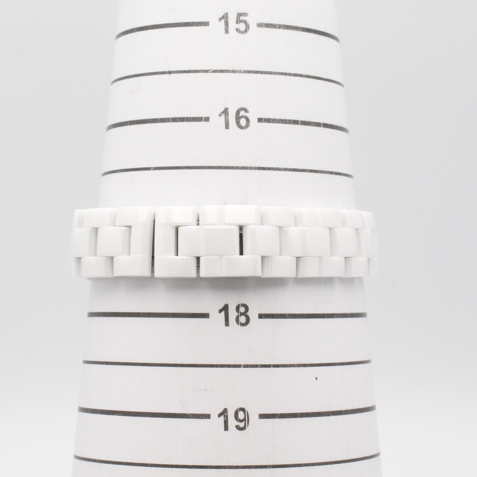 Chanel J12 Diamond Bezel 8-Diamond Watch, Ceramic, Diamond, Ladies, White, H3110 — Very Good