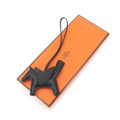 Hermes HERMES So Black Rodeo Pegasus PM Accessory Bag Charm Agneau Milo Swift K Stamp — New - Store Return