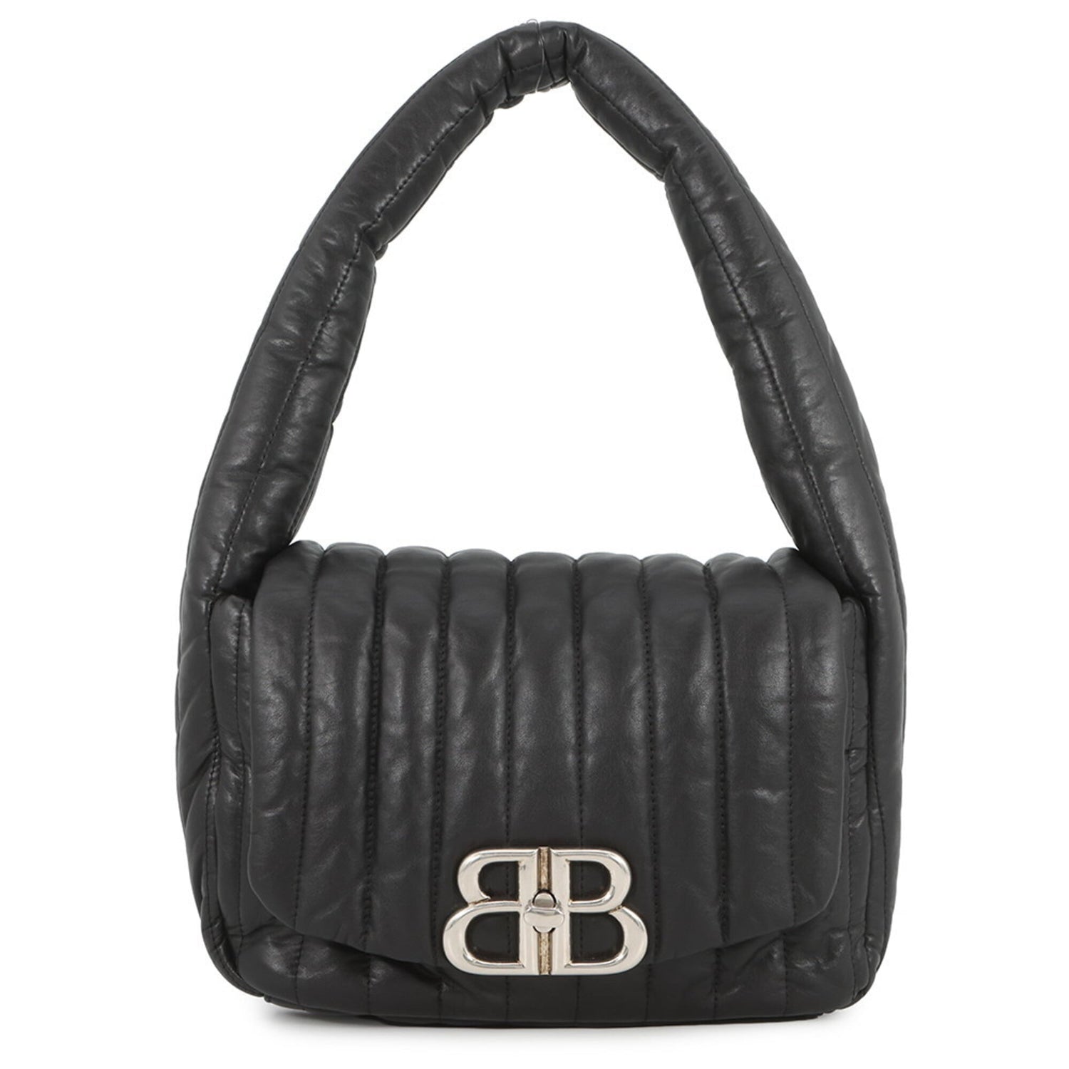 Balenciaga Monaco Small Leather Shoulder Bag 787896 BALENCIAGA Handbag Black