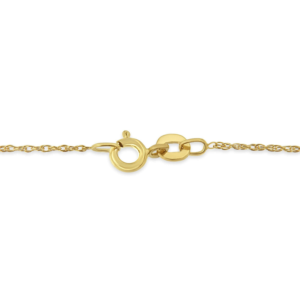 Yellow Plated .925 Sterling Silver 1/15 cttw Round Cut Diamond Cross Pendant Necklace (H-I, I2)