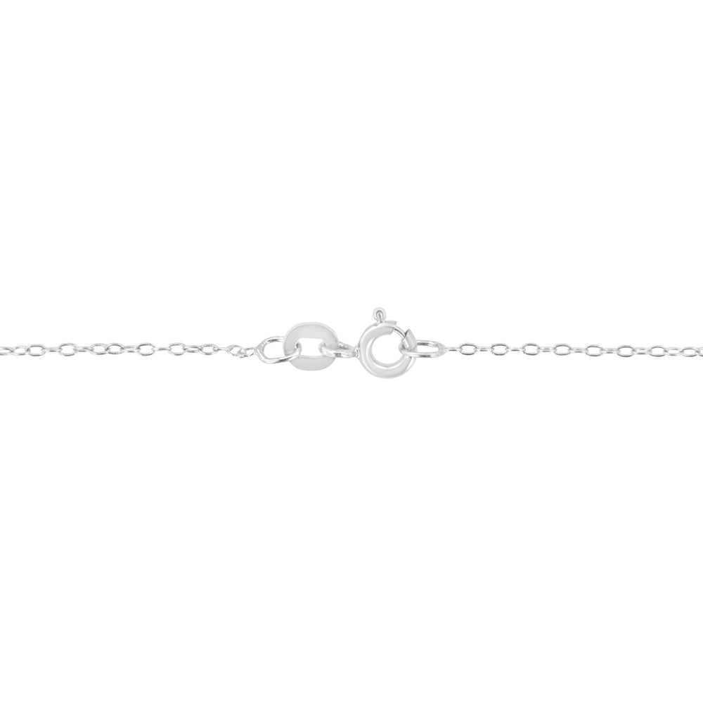 AGS Certified 10K Gold Bezel Set Round Diamond Solitaire 16-18" Adjustable Pendant Necklace (H-I Color, SI1-SI2 Clarity)