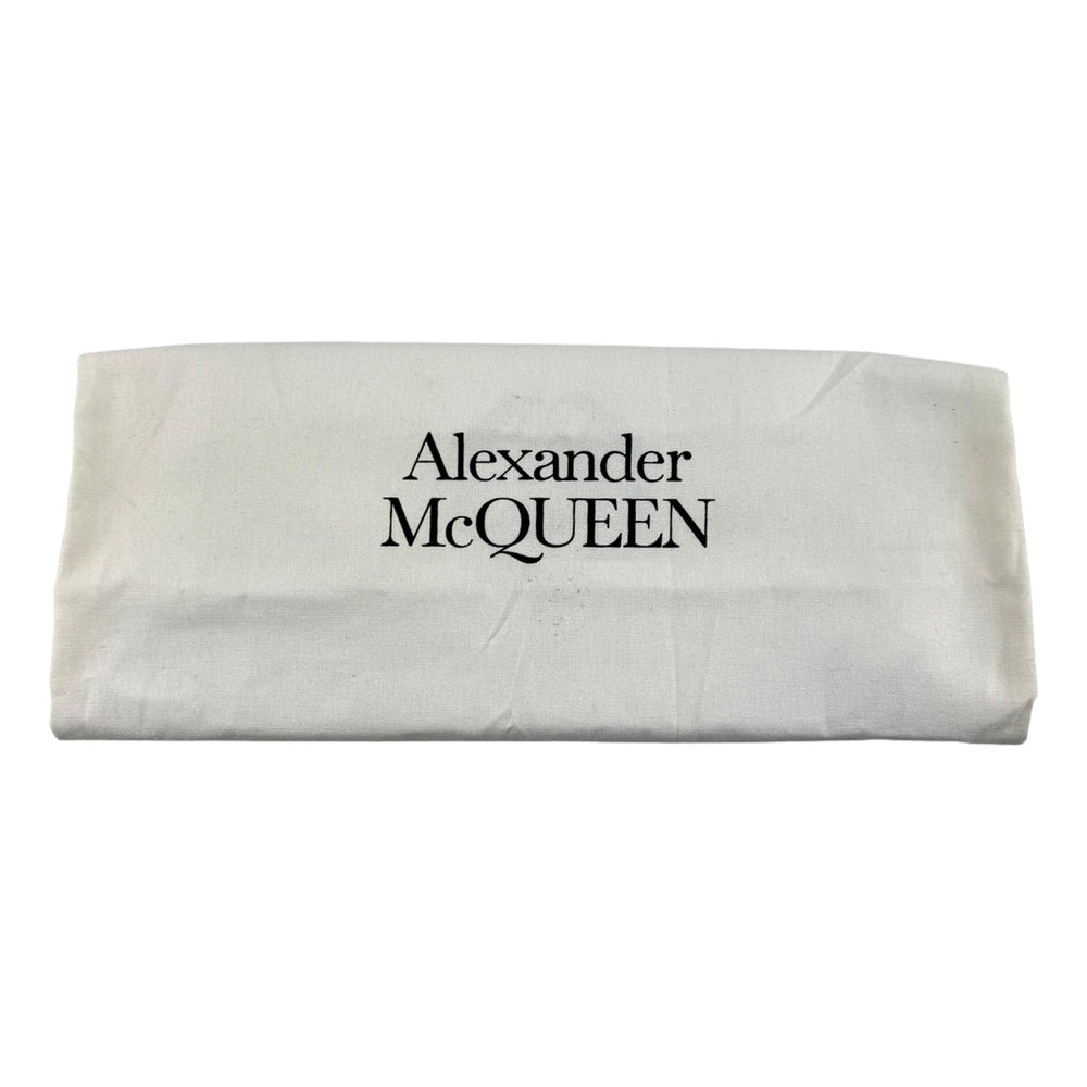 Alexander McQueen The Short Story Grey Croc Print Leather Satchel