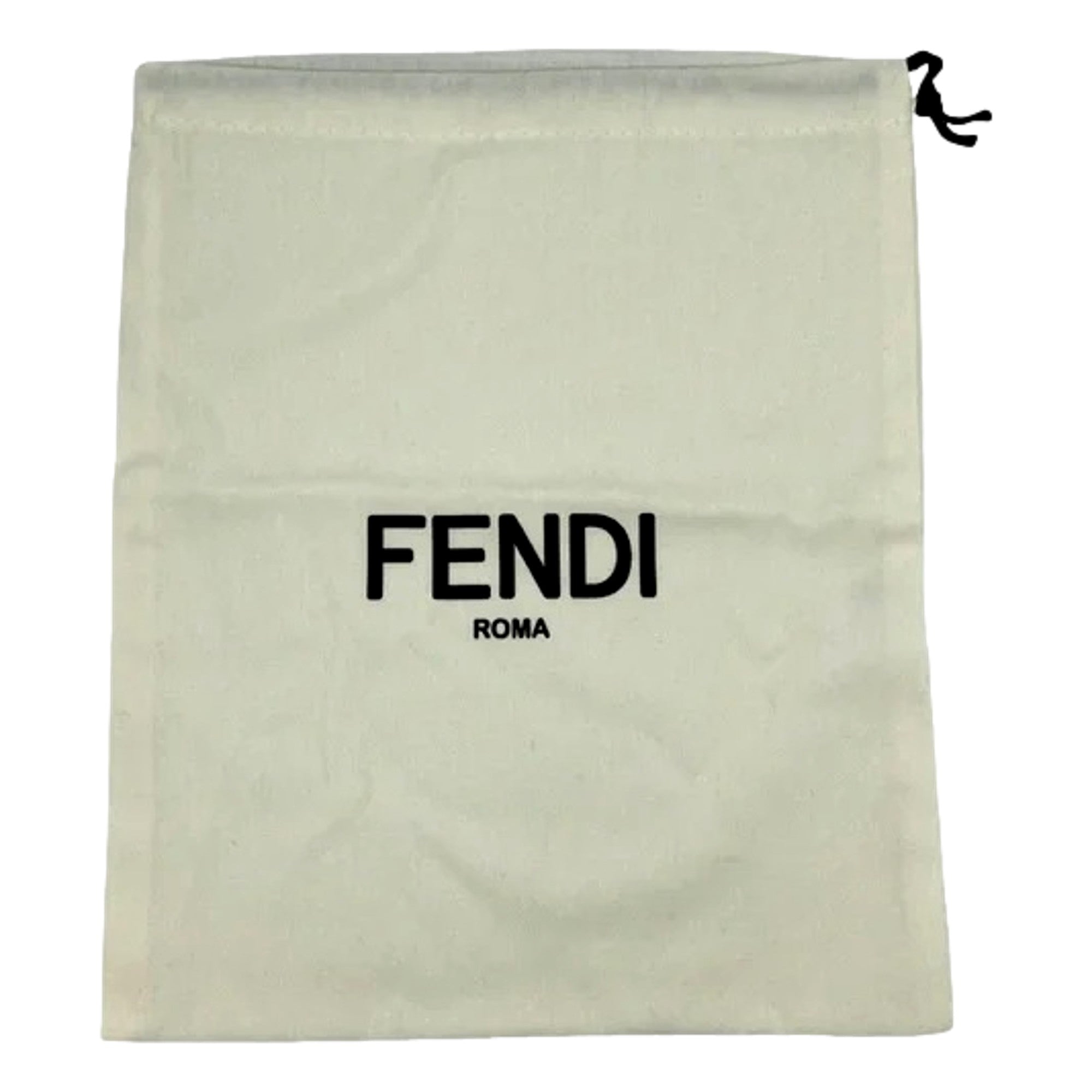 FENDI FF Mini Bag Shopper Tote Crossbody Bag Leather and Canvas Black